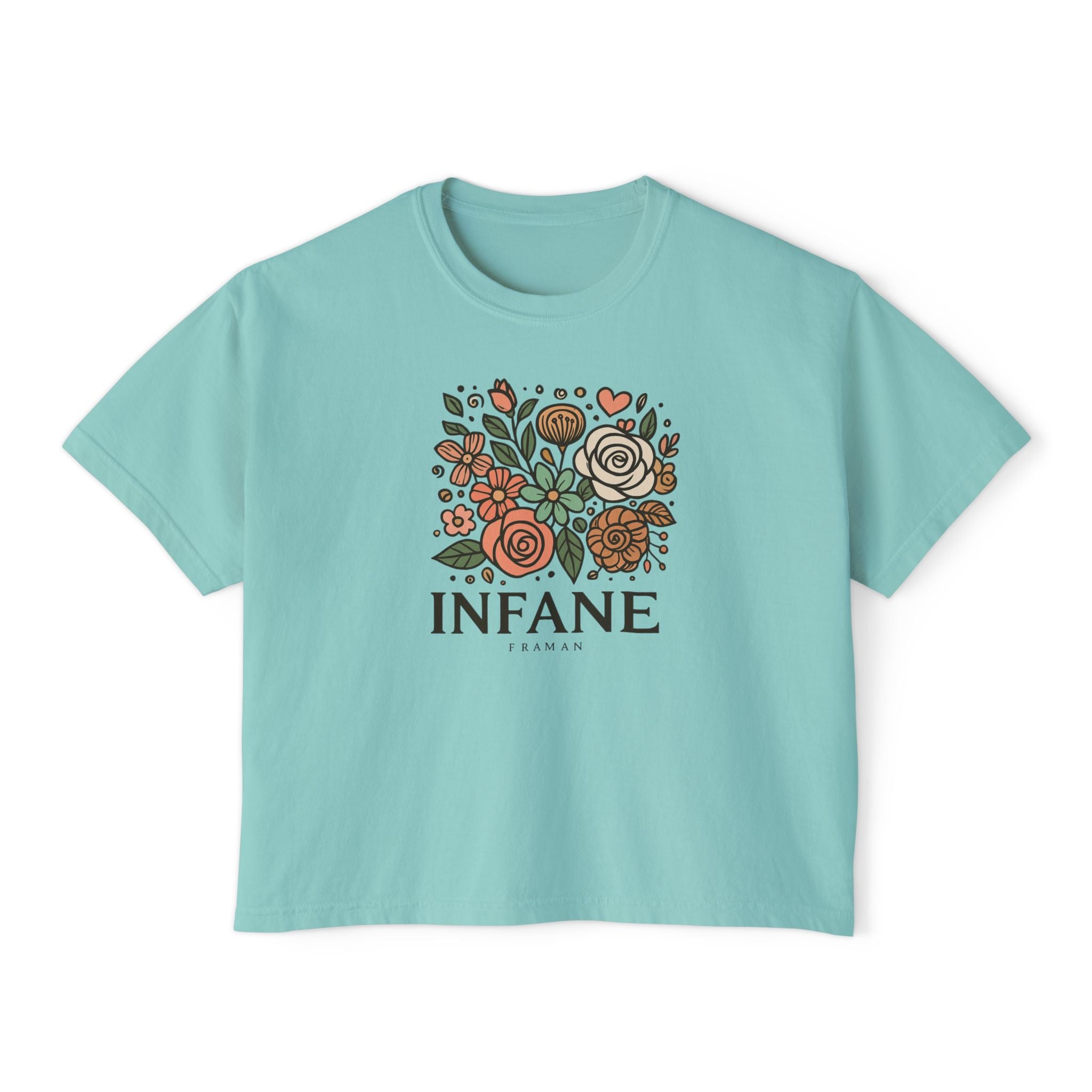 Floral Women's Boxy Tshirt