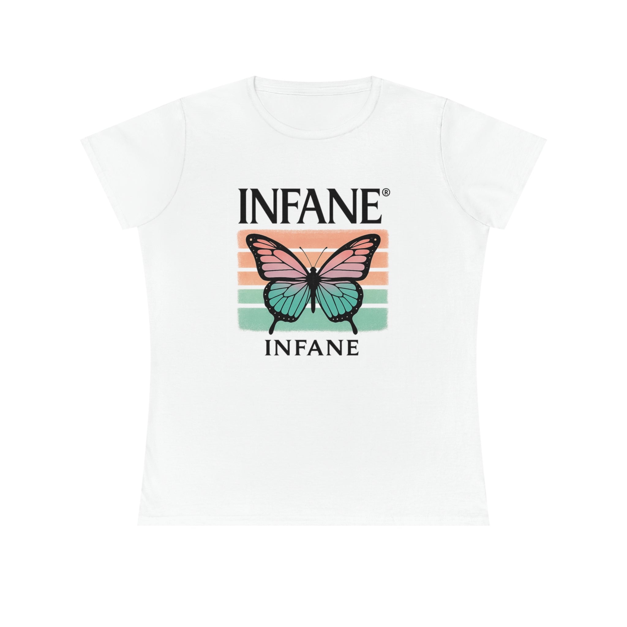 Butterfly Graphic Ladies' Cotton T-Shirt