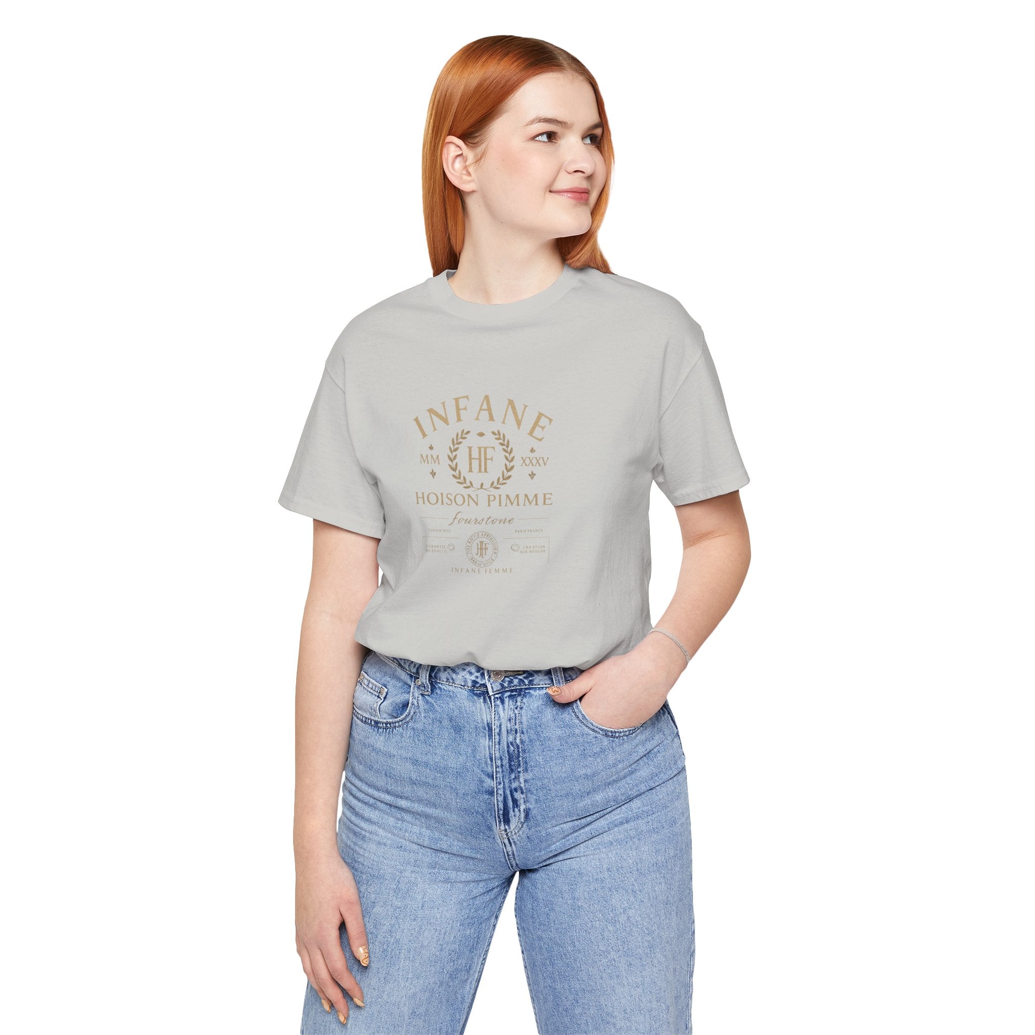 Light Gold Hoison Fourstone Iconic T-Shirt | Infane Femme Eu Unisex
