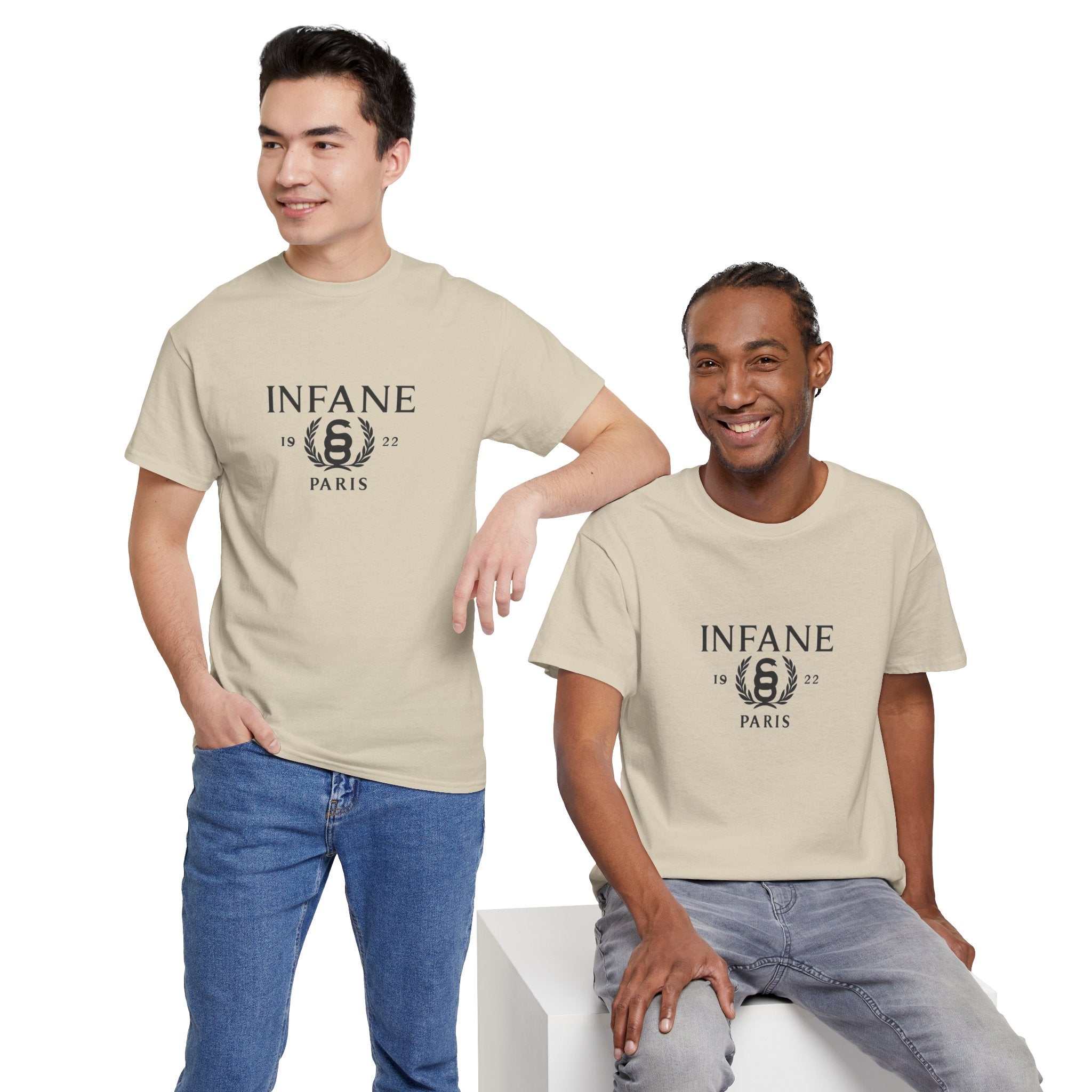 Royal x Infane Unisex Heavy Cotton Tshirt EU