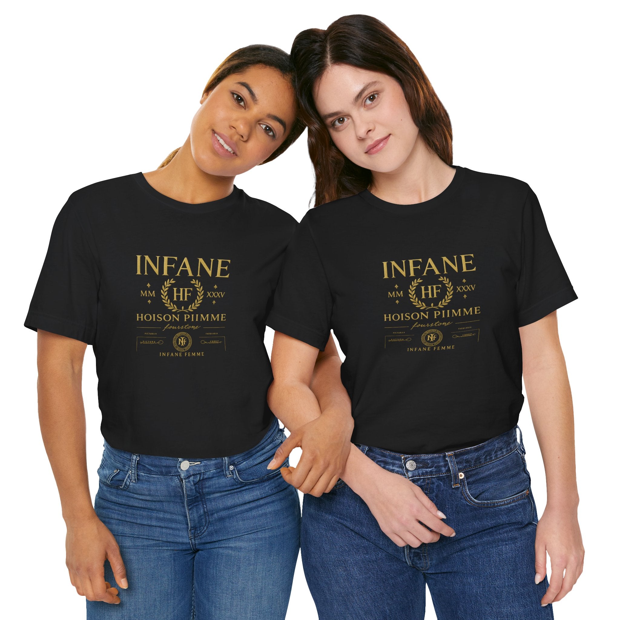 Gold Hoison Fourstone Iconic T-Shirt | Infane Femme x EU