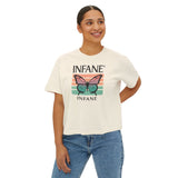 Infane Women's Boxy Tshirt - Butterfly