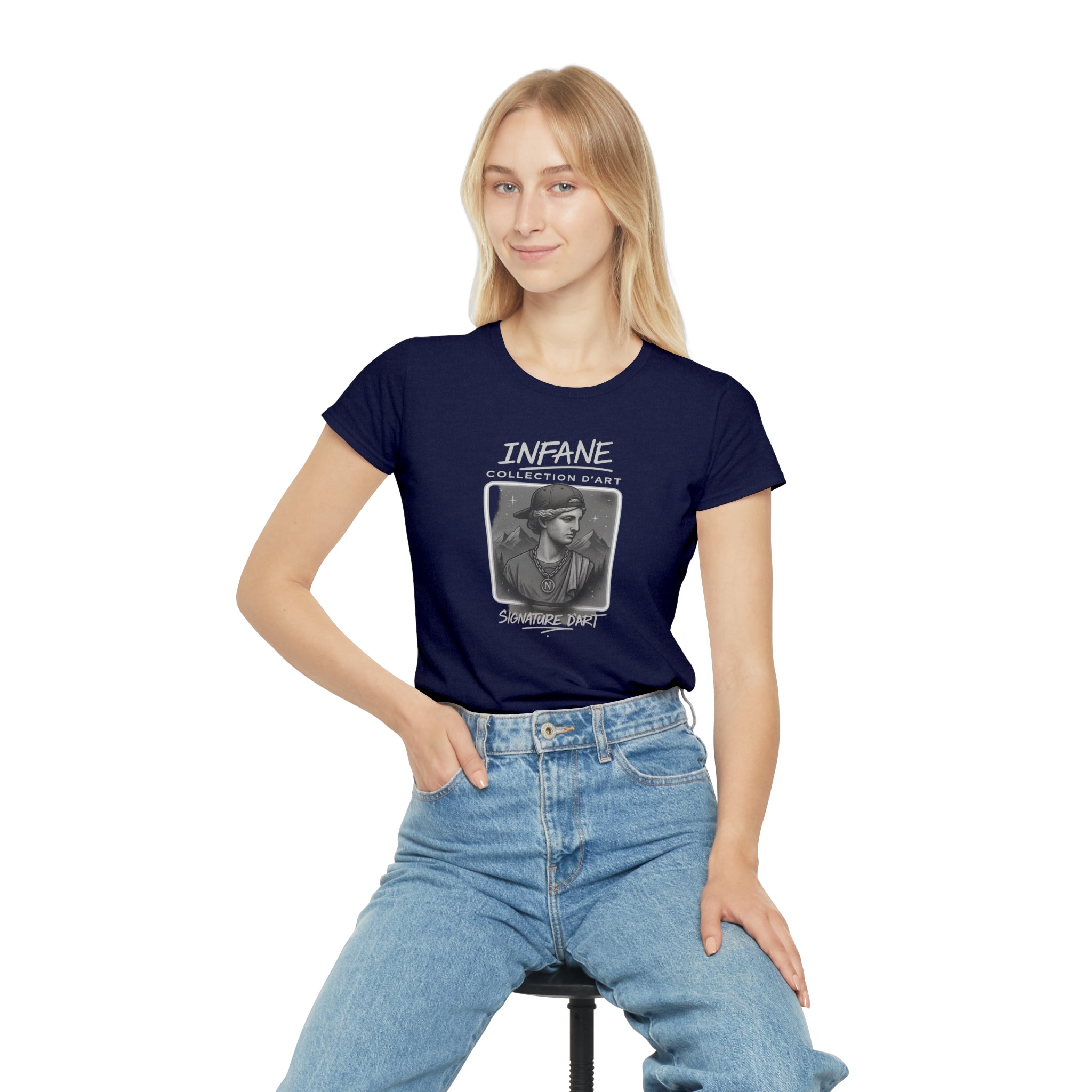 Iconic Statue Cap | Infane Women's T-Shirt Europe Edition