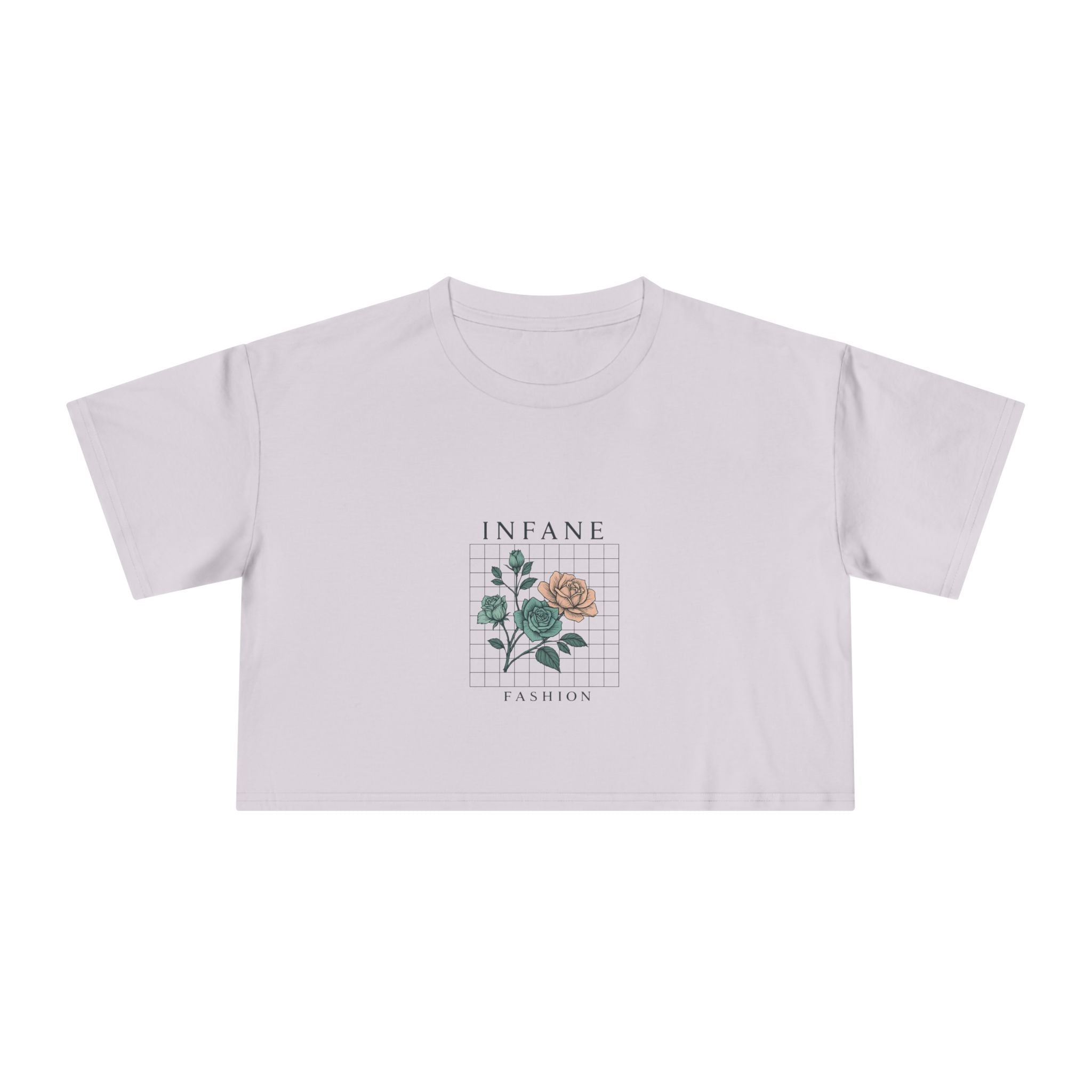 Floral Vibes Women's Crop Tee Infane