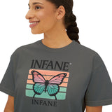 Infane Women's Boxy Tshirt - Butterfly