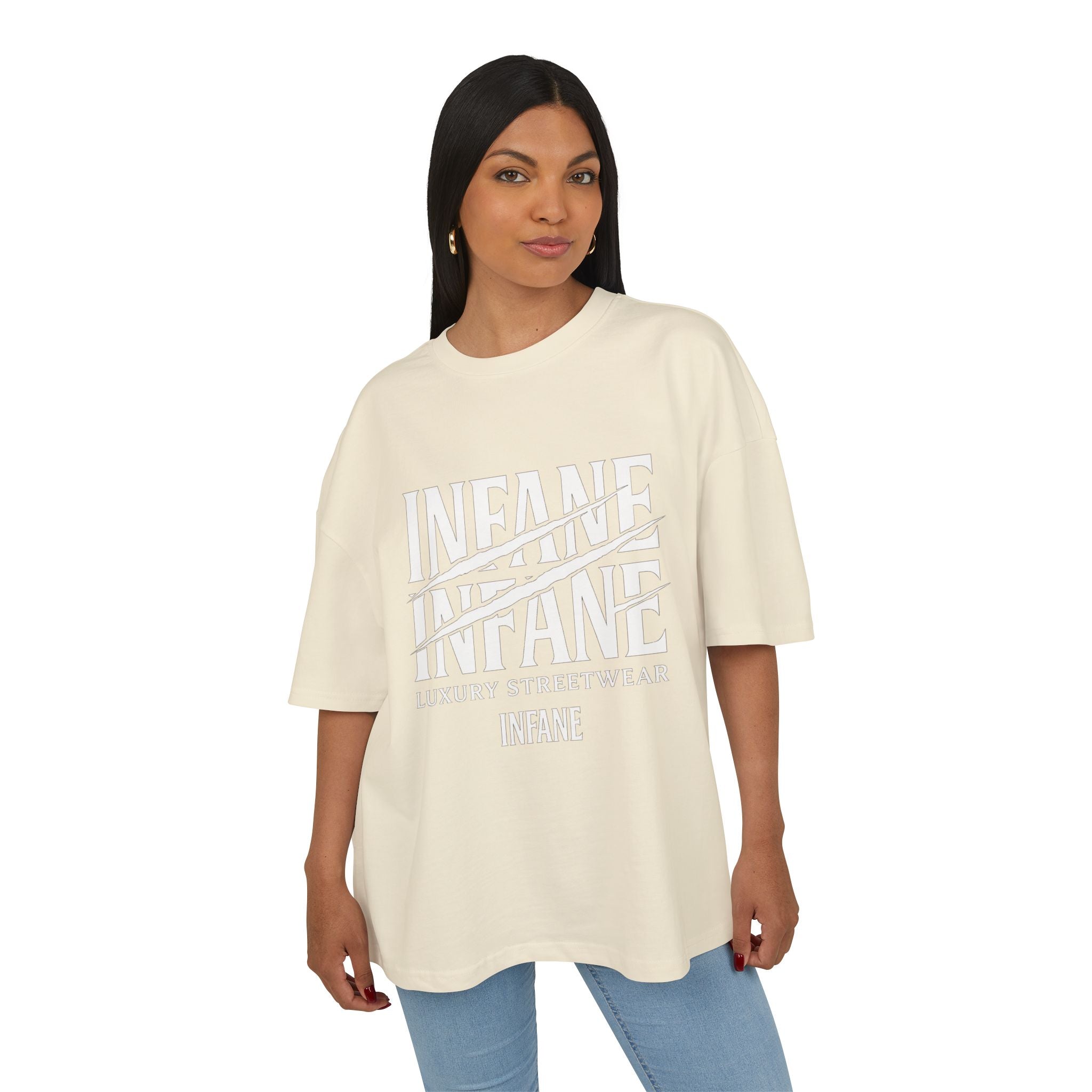 Unisex Heavy Cotton Box Tee EU - Infane Luxury Streetwear