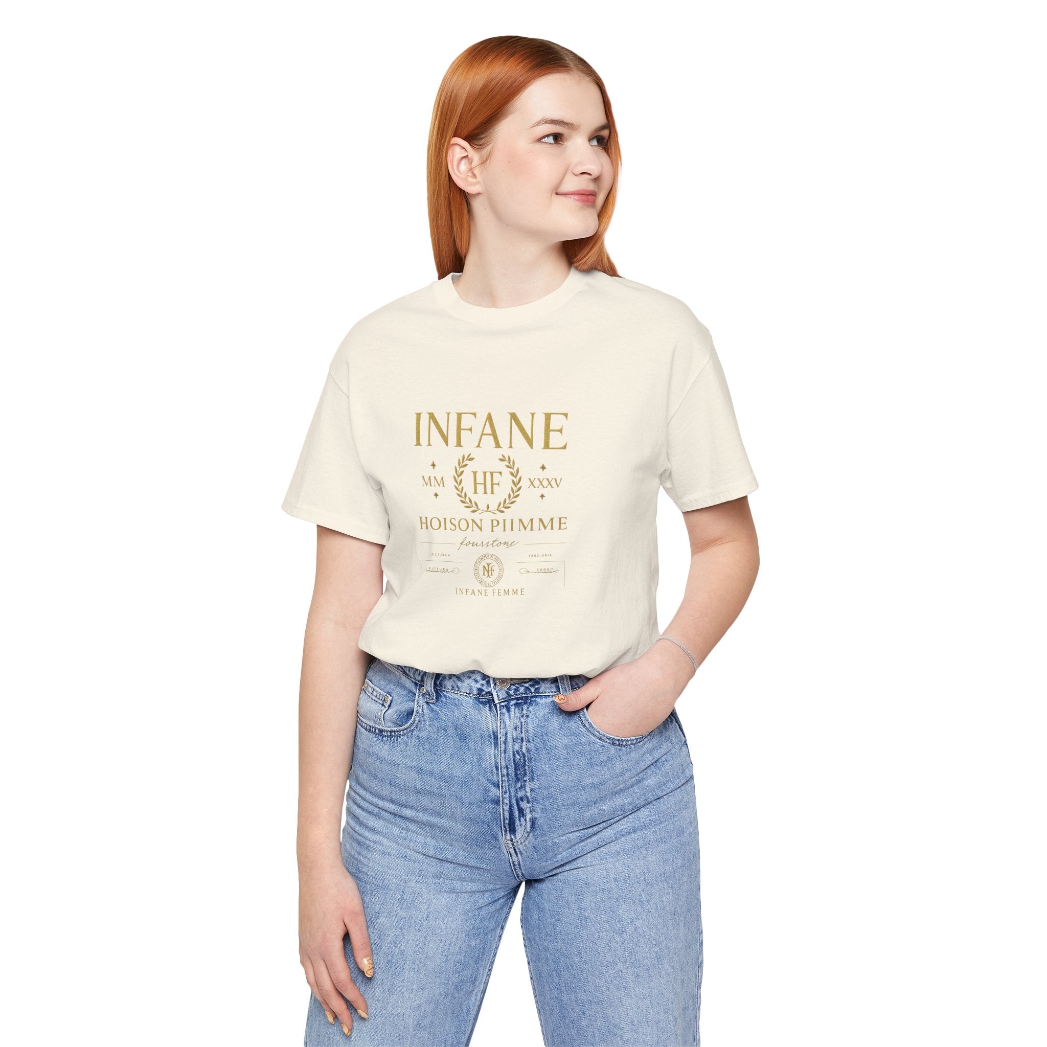 Gold Hoison Fourstone Iconic T-Shirt | Infane Femme x EU