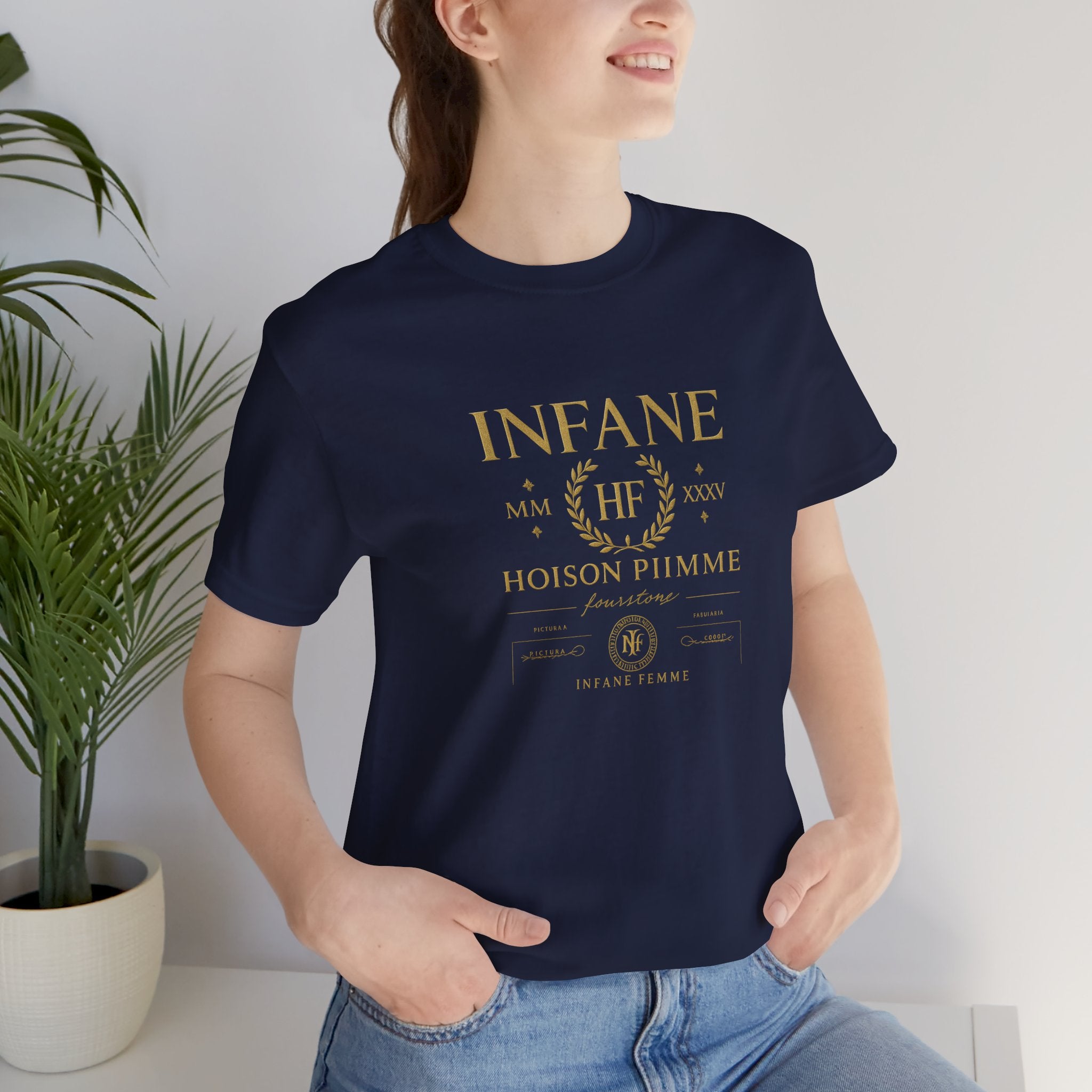 Gold Hoison Fourstone Iconic T-Shirt | Infane Femme x EU