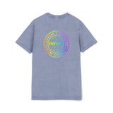 Acid Washed Graphic Colorful Teux