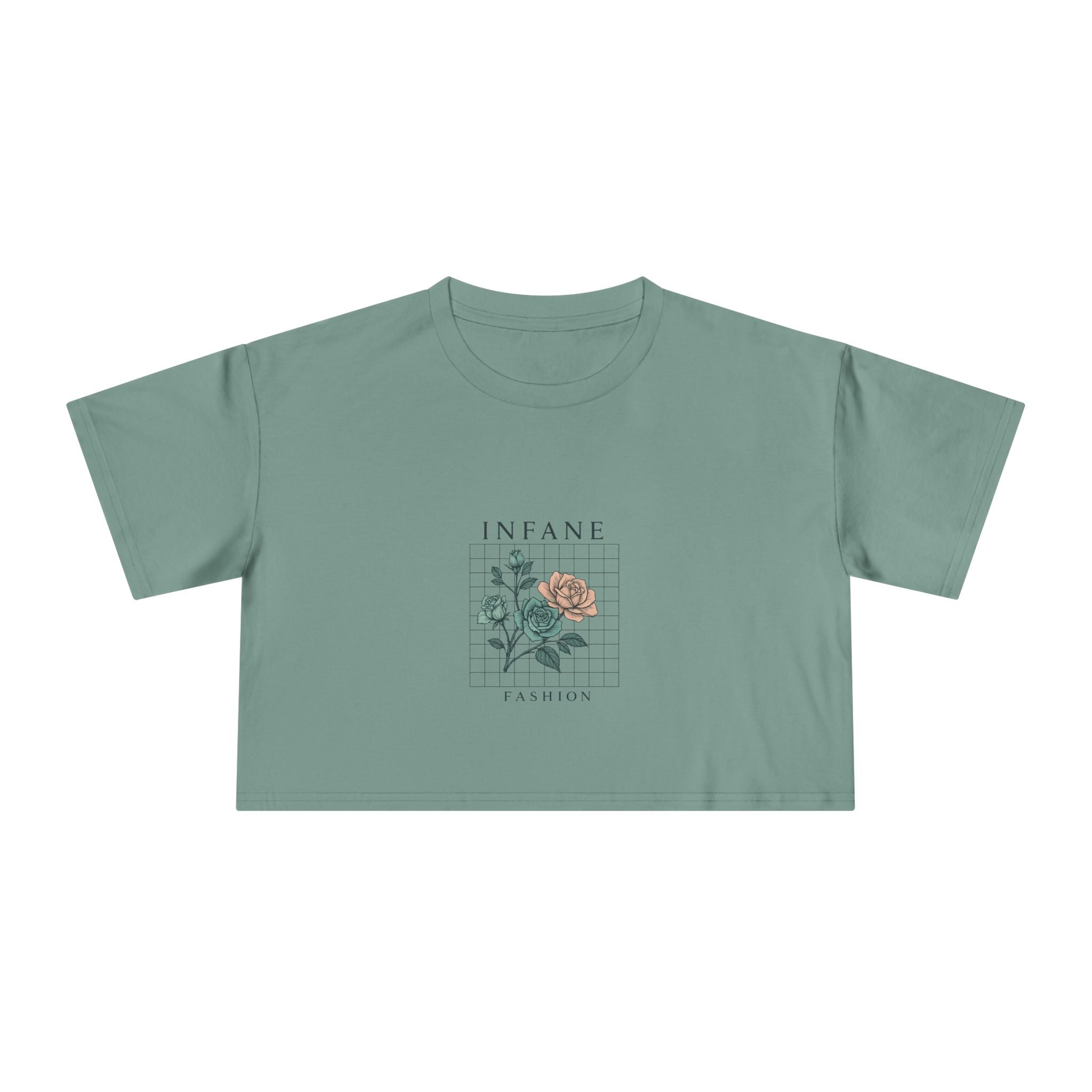 Floral Vibes Women's Crop Tee Infane