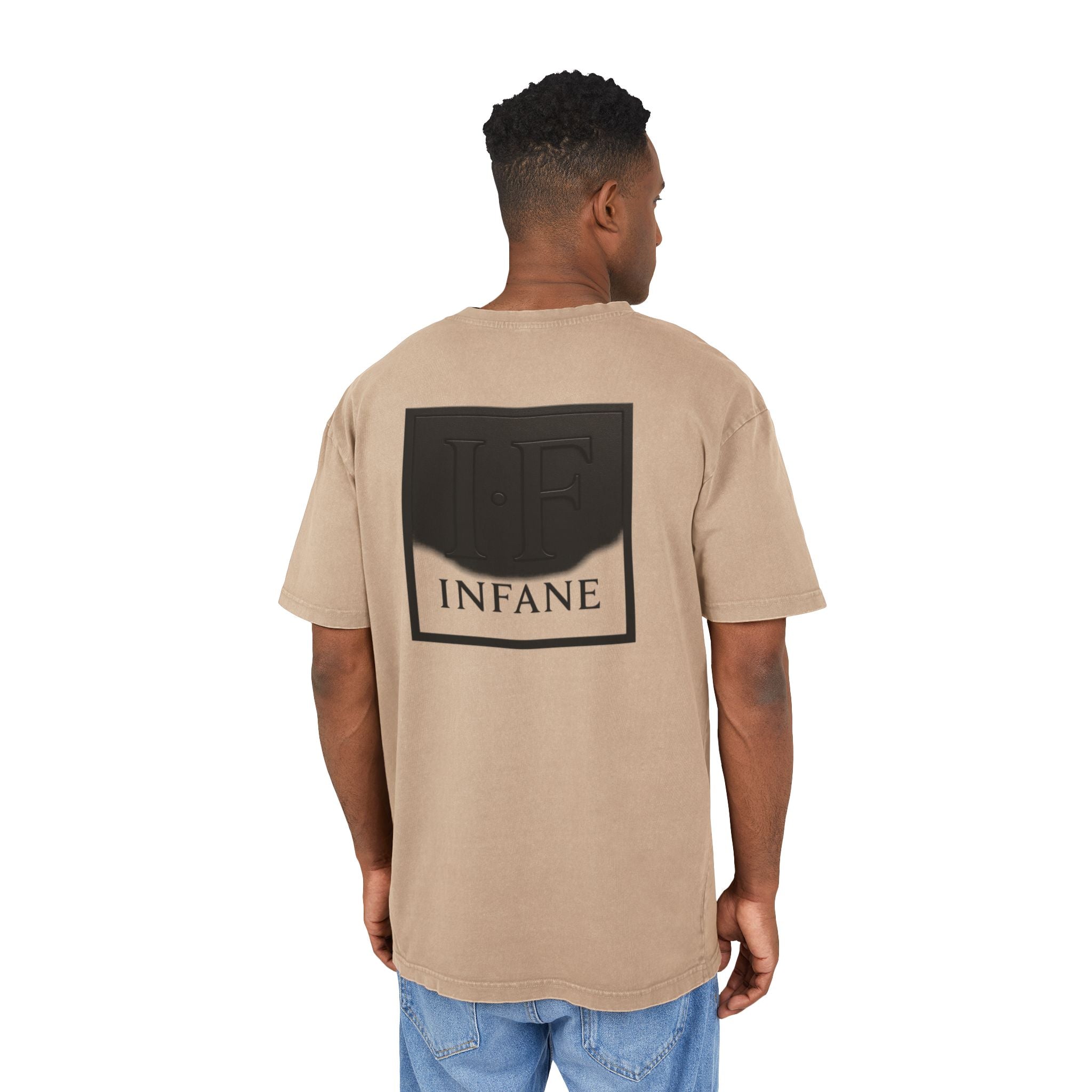 Square Infane Acid Washed Oversized Tshirt EU