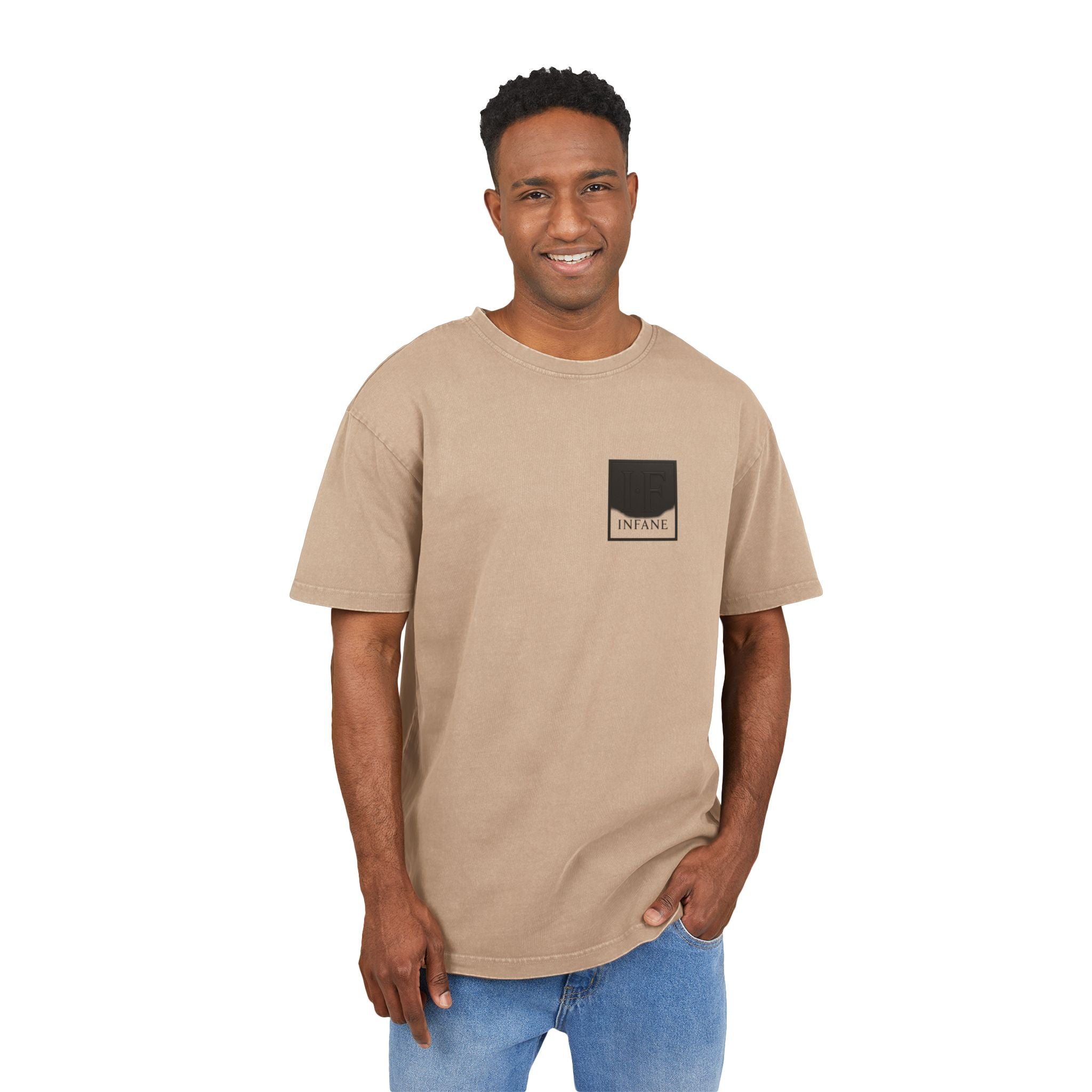 Square Infane Acid Washed Oversized Tshirt EU