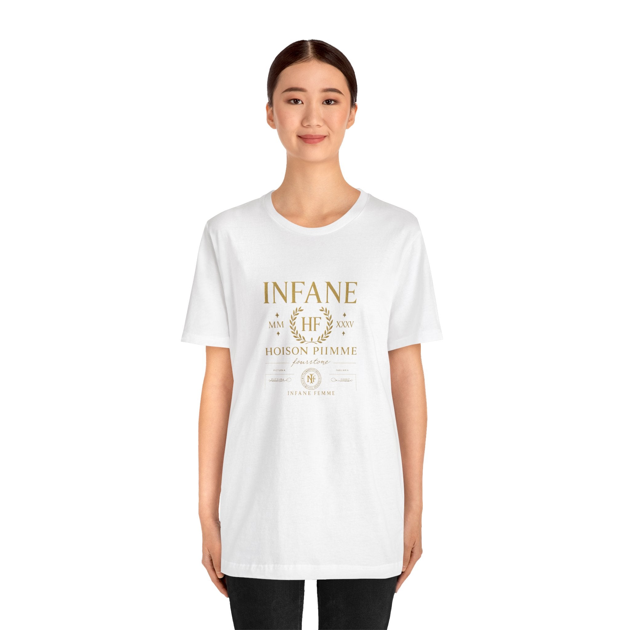 Gold Hoison Fourstone Iconic T-Shirt | Infane Femme x EU