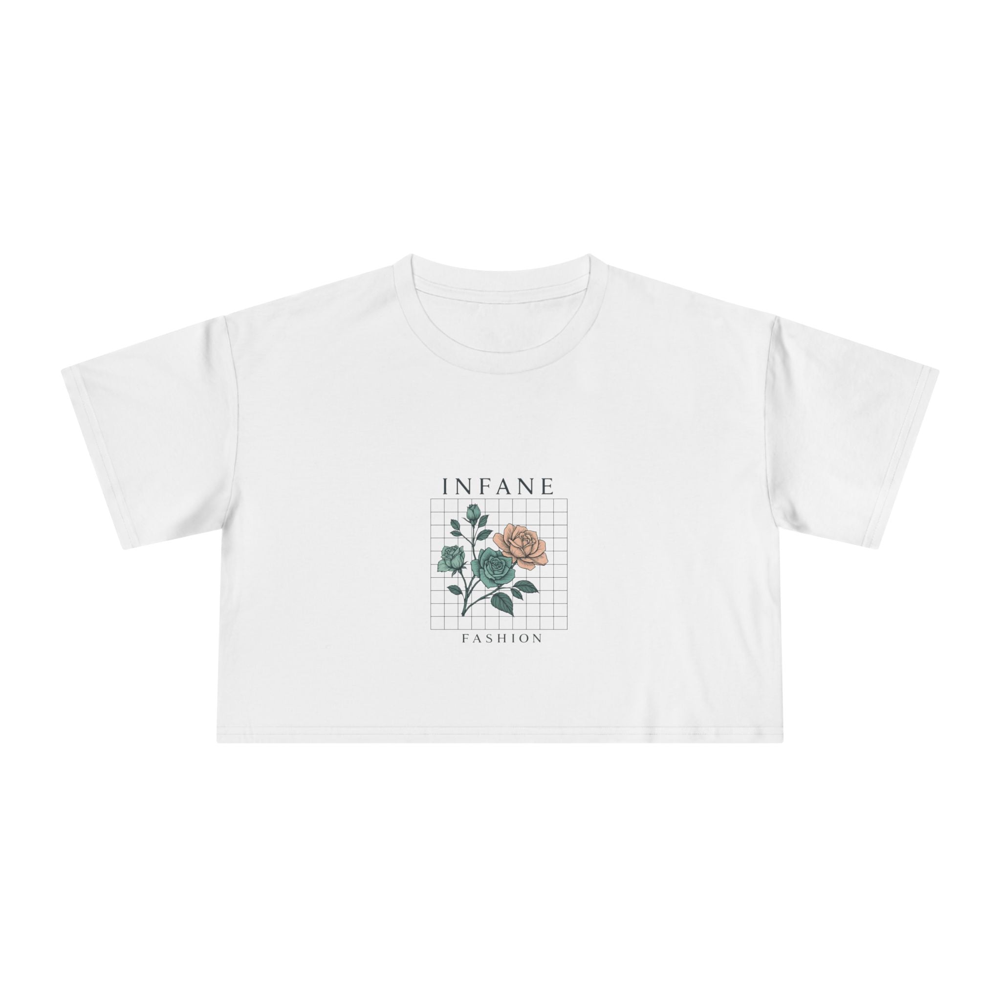 Floral Vibes Women's Crop Tee Infane