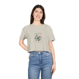 Floral Vibes Women's Crop Tee Infane