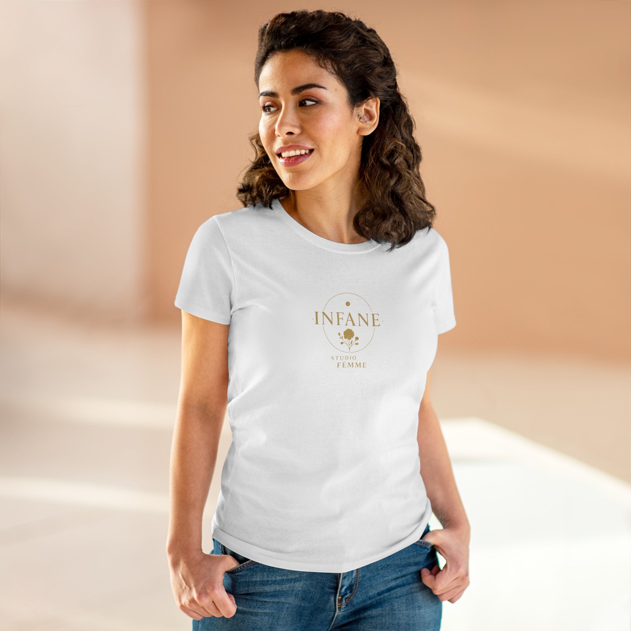 Chic Rose Women's Cotton Tee | Infane Tshirt EU