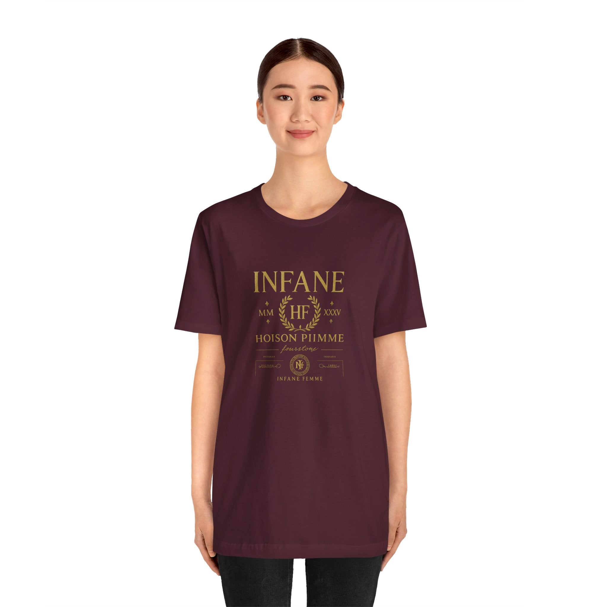 Gold Hoison Fourstone Iconic T-Shirt | Infane Femme x EU