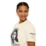 Unisex Softstyle T-Shirt - Angel/Demon Split Infane EU
