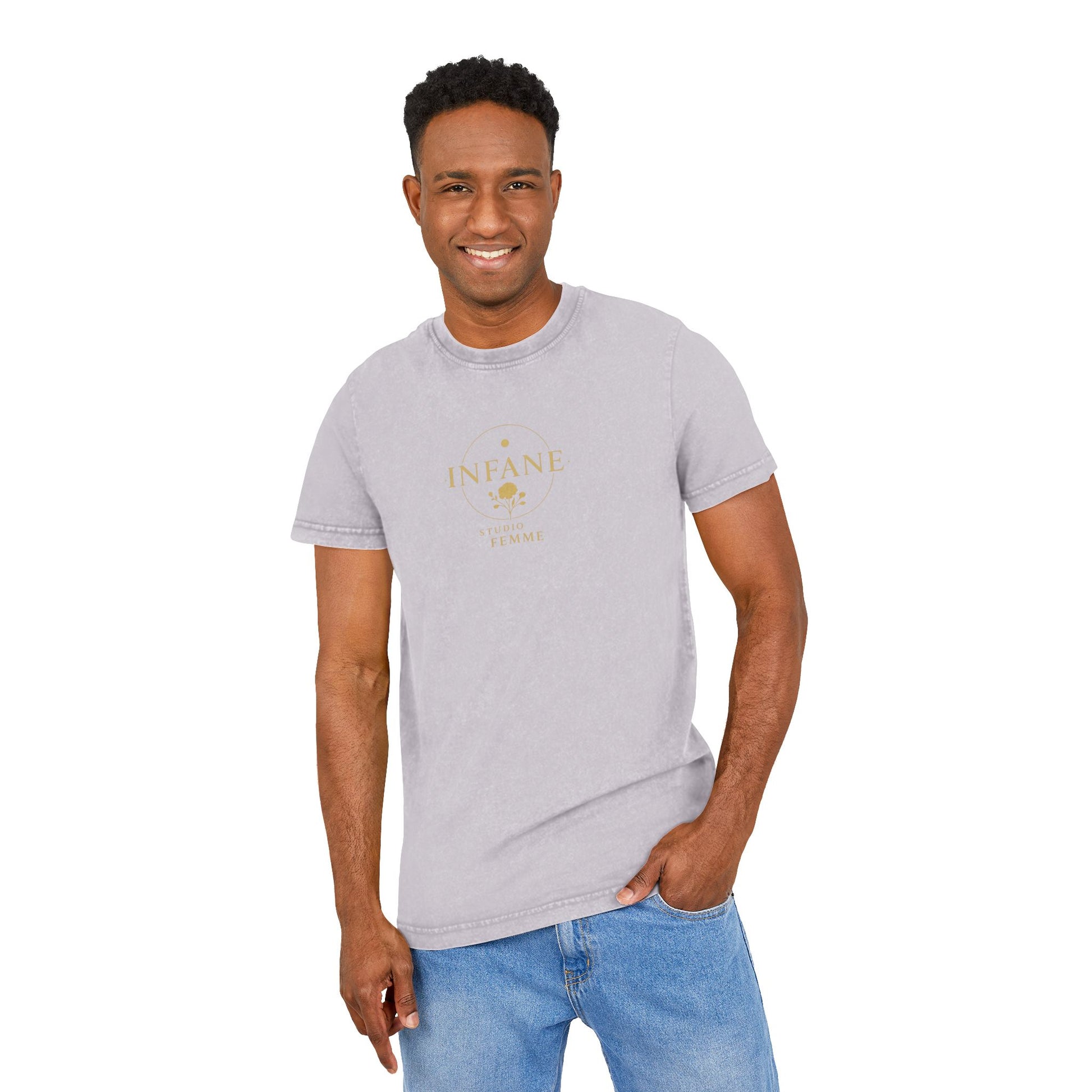 Circle Rose x Acid Washed Femme T-Shirt | Infane Tshirt EU