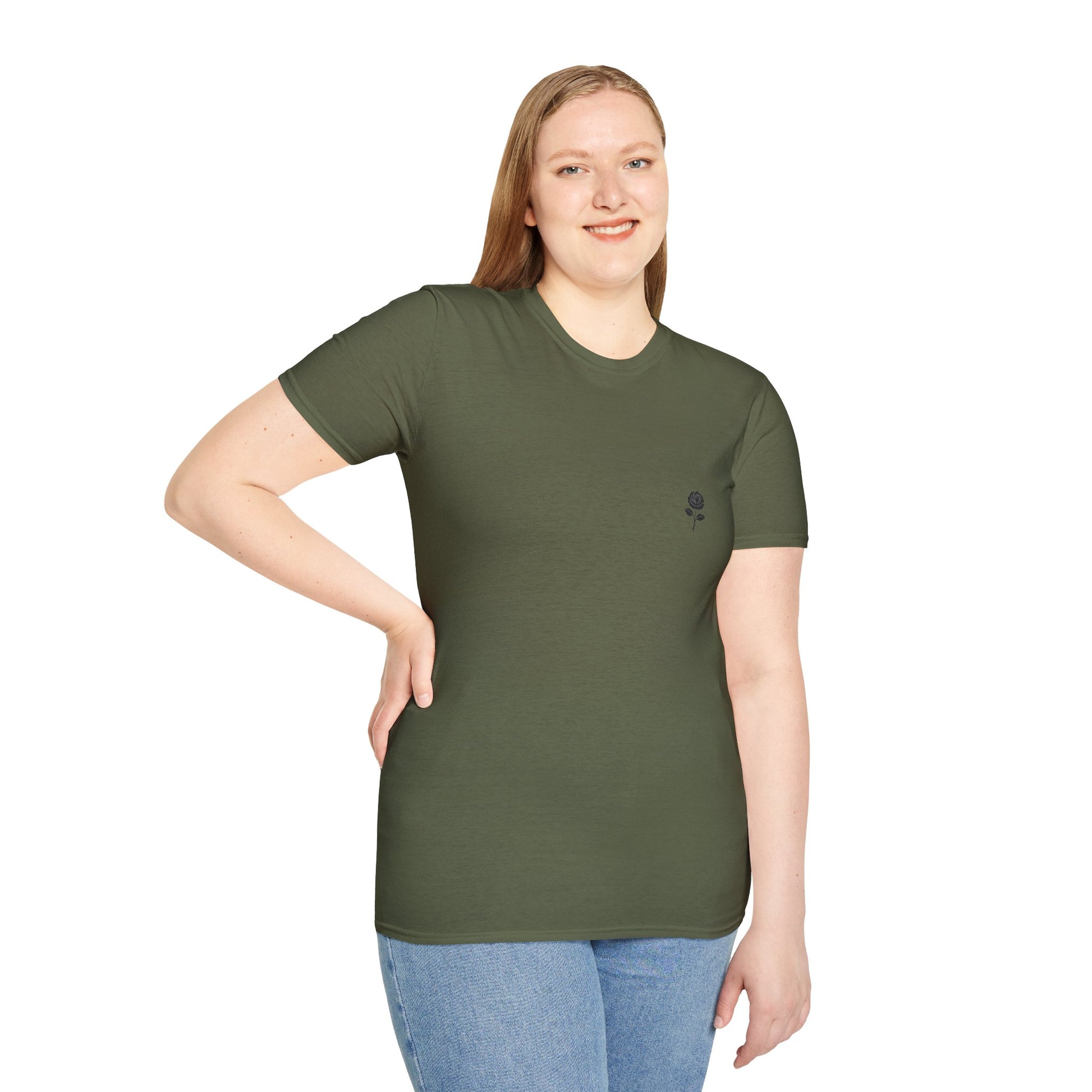 Vintage Floral Unisex T-Shirt Eu